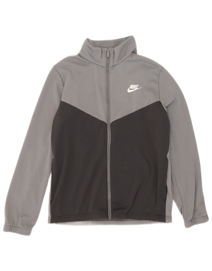 Chłopięca kurtka dresowa Nike Graphic 13-14 lat XL, szary, blok kolorów