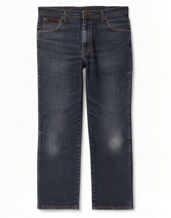Męskie jeansy Wrangler Texas Stretch Straight W34 L30 Niebieskie, bawełniane