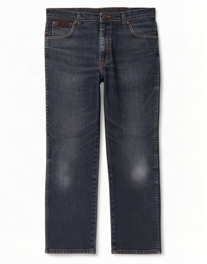 Męskie jeansy Wrangler Texas Stretch Straight W34 L30 Niebieskie, bawełniane