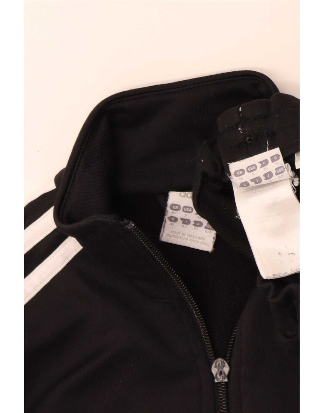 Adidas damski pełny dres UK 10 mały czarny poliester