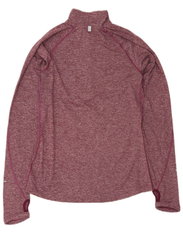 Damski dres Nike Dri Fit Pullover Top UK 10, mały, bordowy nakrapiany