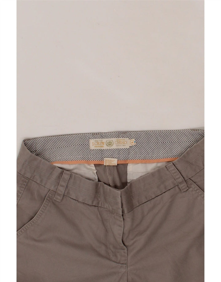 J. CREW Womens Classic Fit Chino Shorts US 6 Medium W30 Grey Cotton Vintage J. Crew and Second-Hand J. Crew from Messina Hembry 