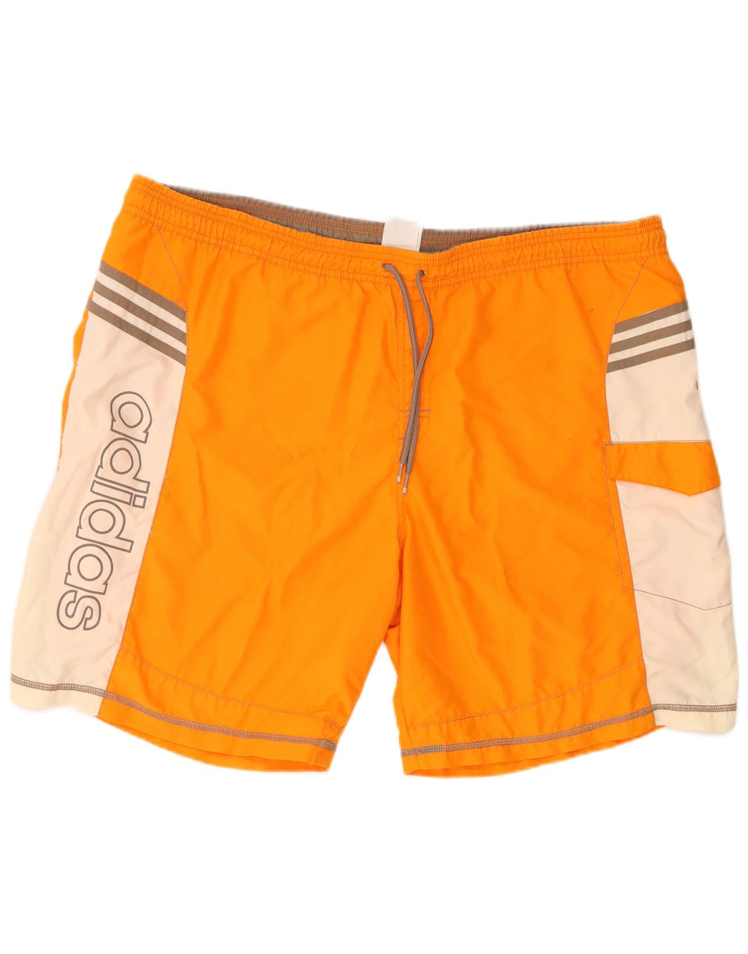 Męskie spodenki kąpielowe Adidas Graphic 2XL Pomarańczowy poliester z blokami kolorów