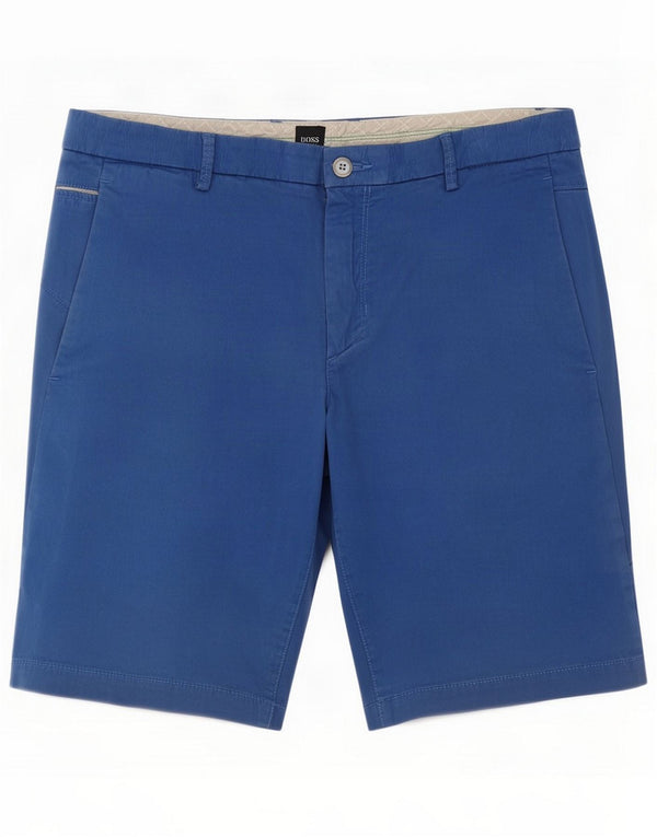 Hugo Boss Męskie spodenki Chino Slim Fit IT 50 Large W34 Niebieskie bawełniane