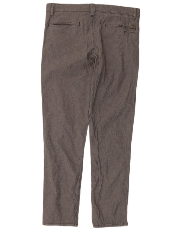 Hugo Boss Męskie spodnie typu chino slim EU 50 Large W34 L31 szara bawełna