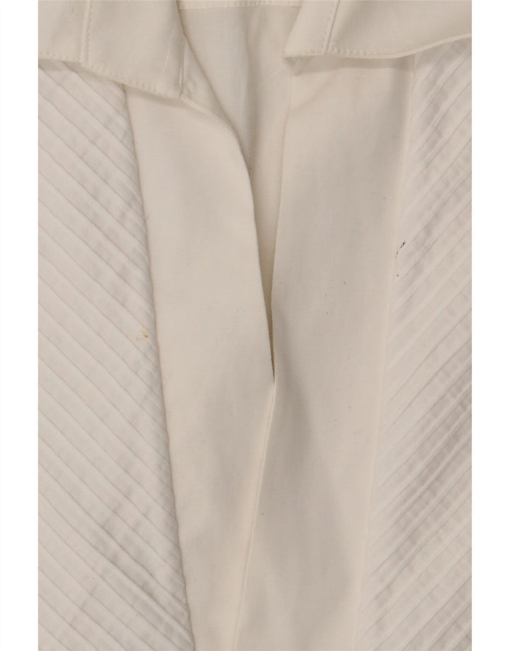 Koszula damska Vintage UK 14 Średnia biała bawełna