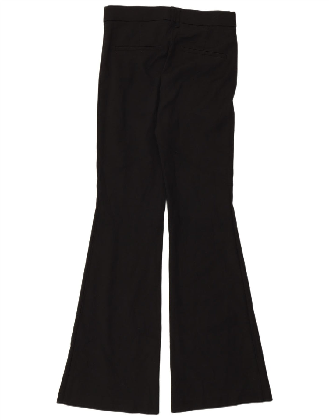 Spodnie damskie Zara Flare, średnie, W28 L33, czarne, bawełniane