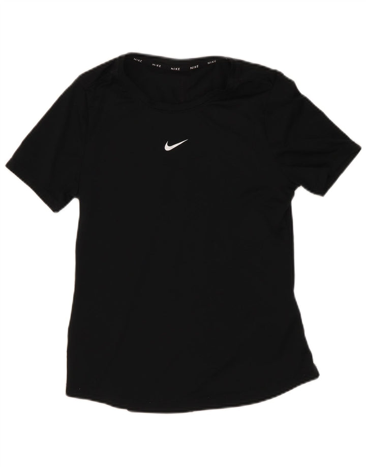 T-shirt dziewczęcy Nike Dri Fit, 10-11 lat, średni czarny poliester