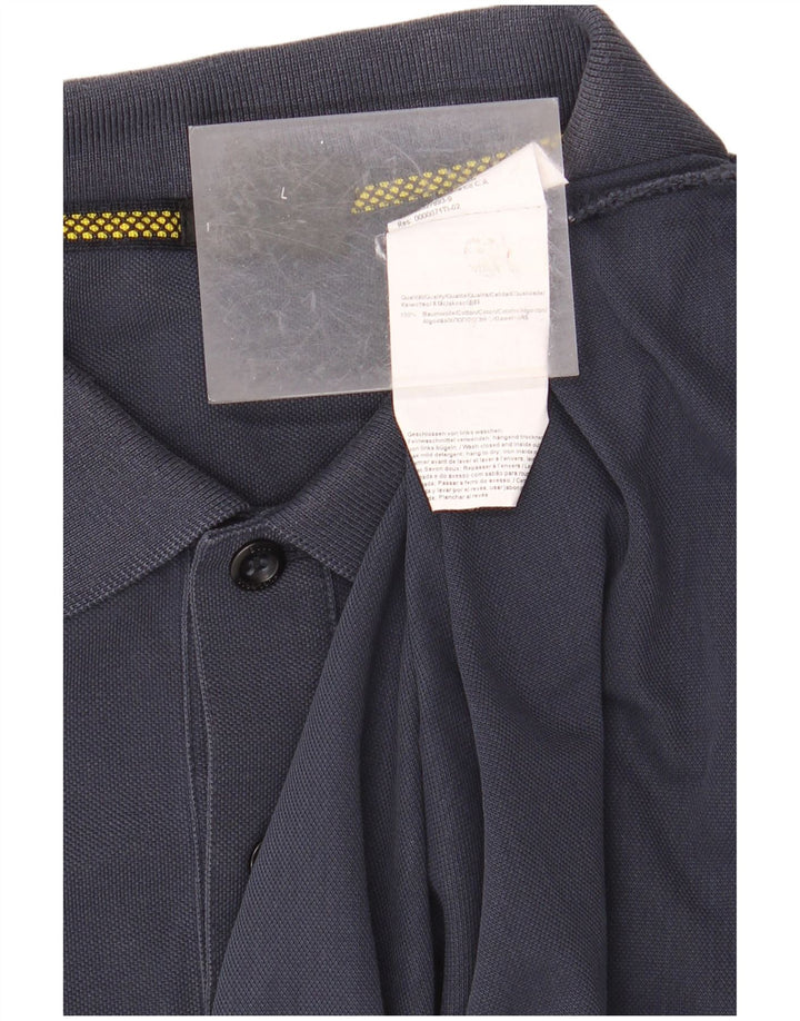 Męska koszulka polo HUGO BOSS, duża, granatowa, bawełniana