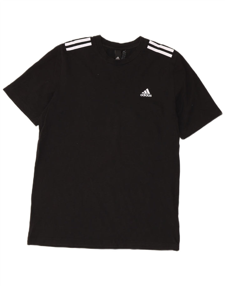 Adidas Męski T-shirt Top Duży Czarny Bawełniany