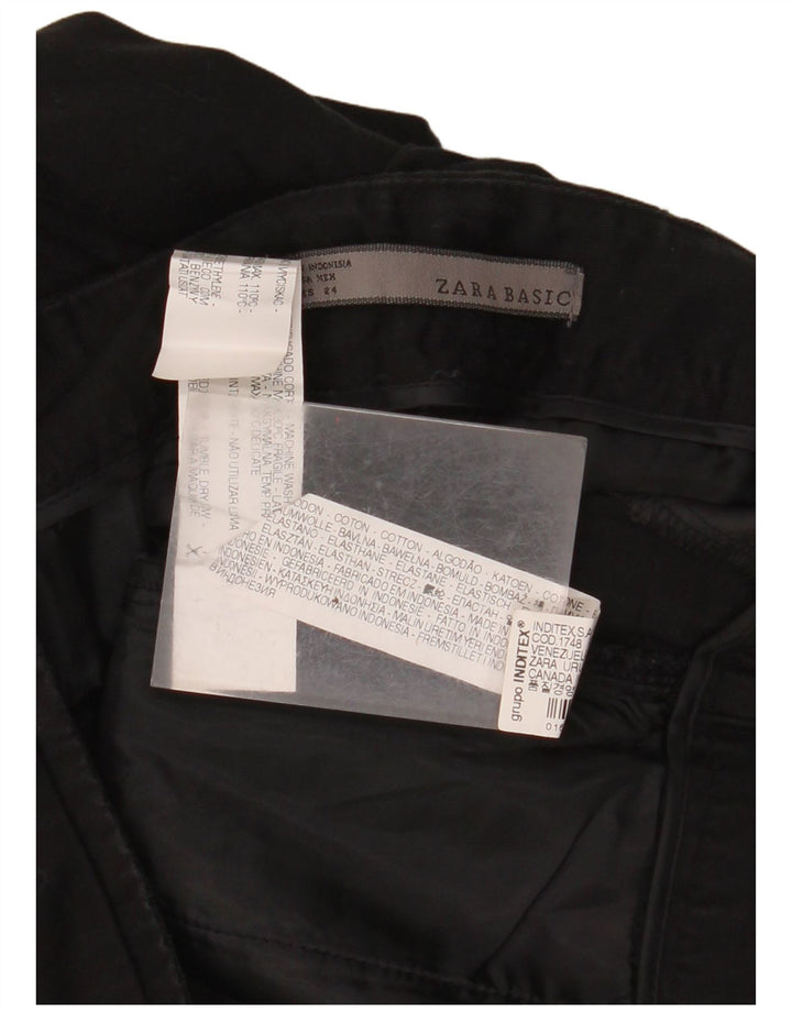 Damskie spodenki Chino ZARA EU 34 2XS W24 Czarna bawełna