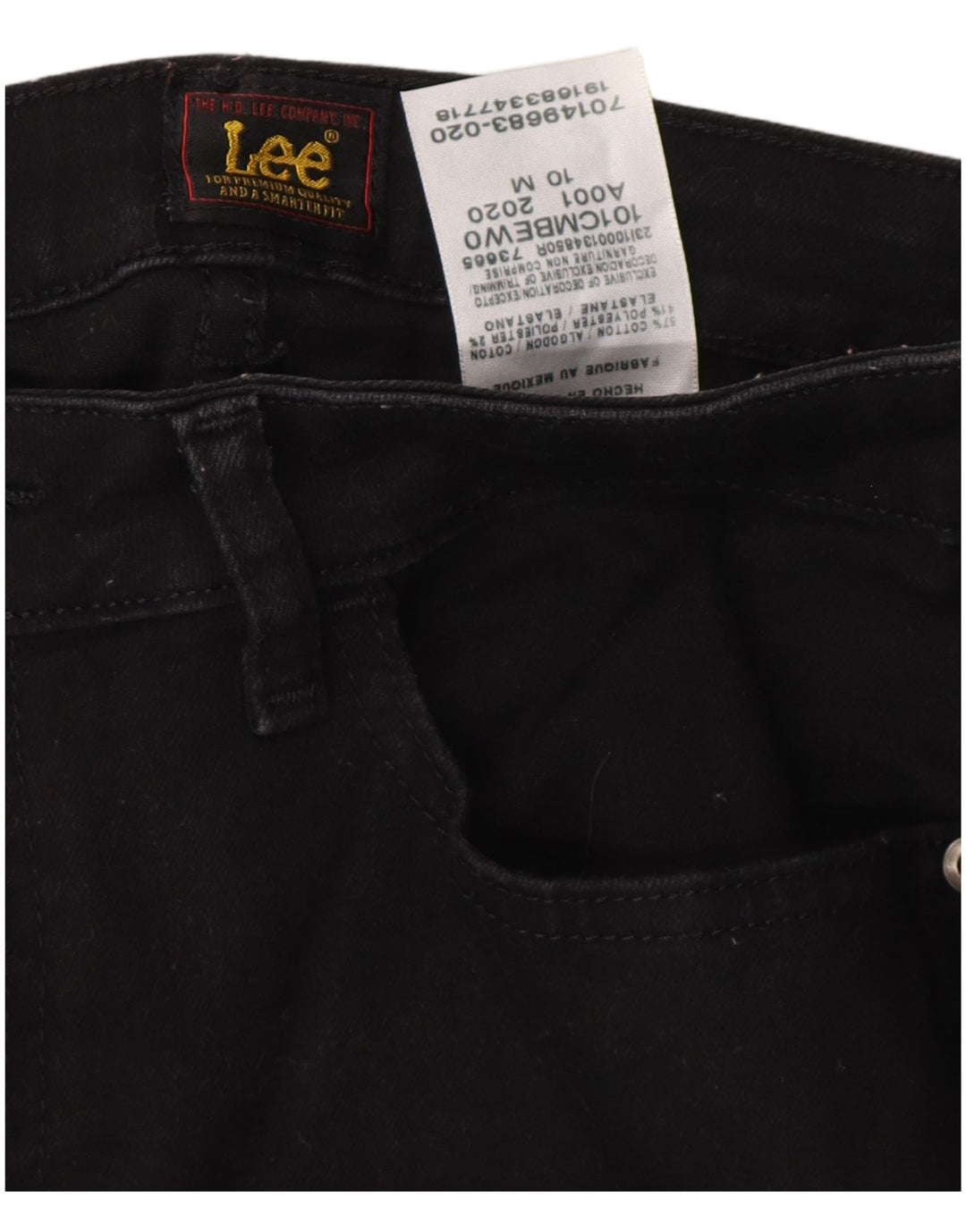 Damskie jeansy Bootcut LEE US 10 Large W32 L32 Czarna bawełna