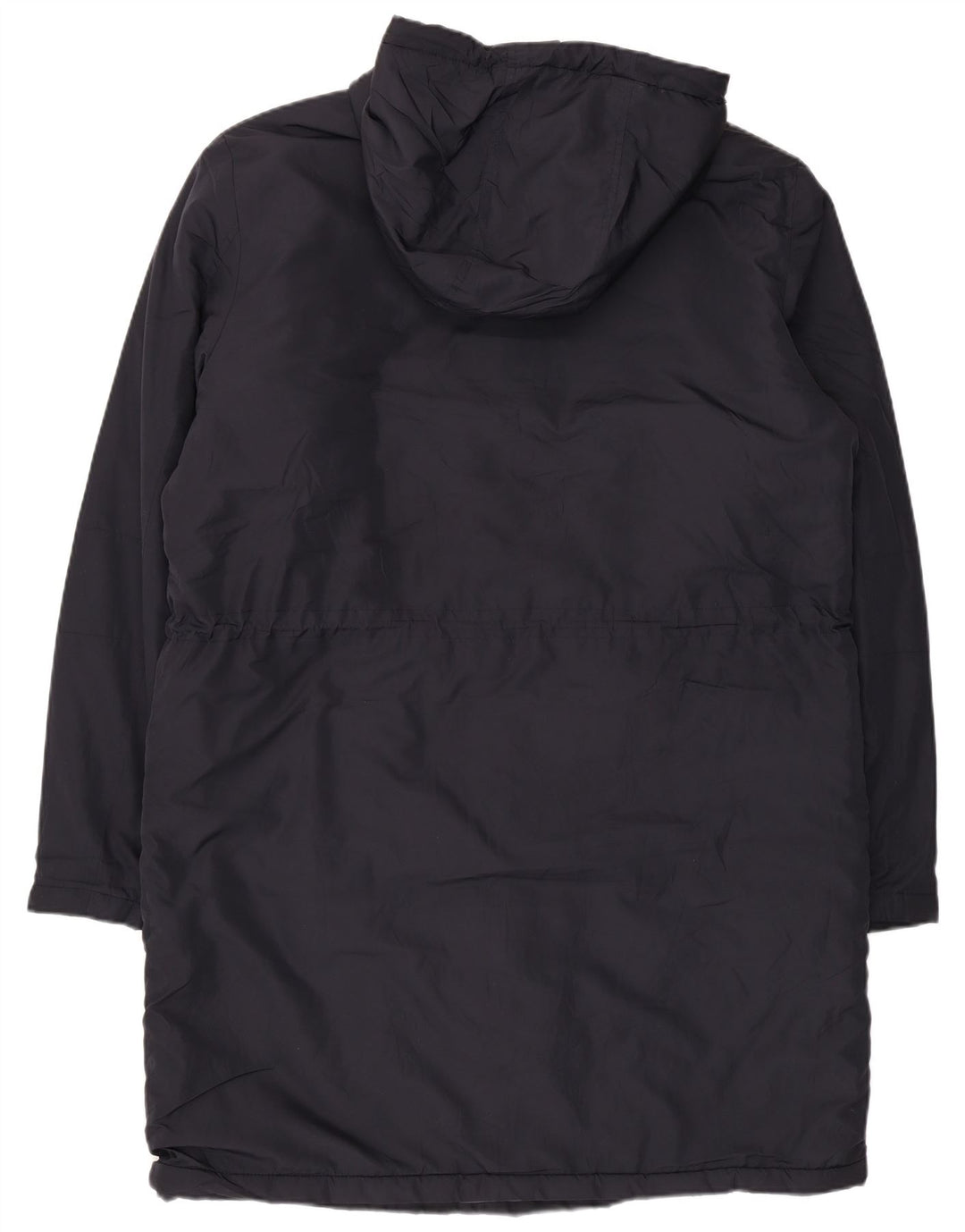 Męski ocieplany płaszcz z kapturem Calvin Klein Jeans UK 40, duży granatowy poliester