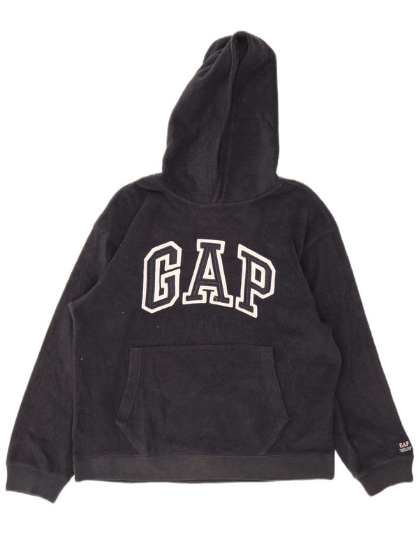 Chłopięcy sweter polarowy z kapturem Gap, 13-14 lat, 2XL, granatowy
