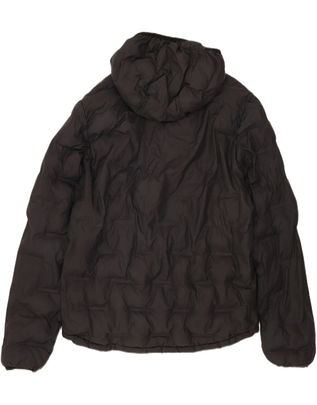 Męska ocieplana kurtka z kapturem Superdry UK 40, duża, czarna, poliestrowa