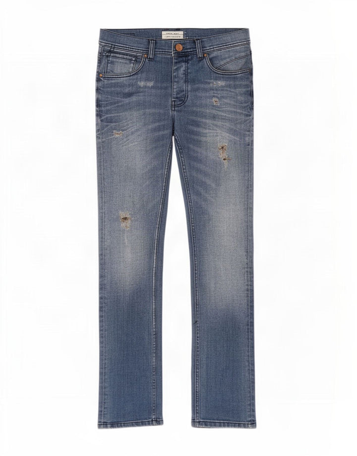 Męskie jeansy Zara w trudnej sytuacji EU 38 Small W30 L32 Niebieskie