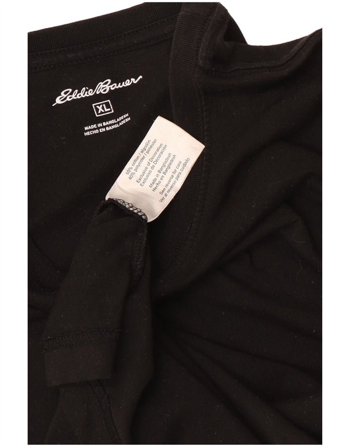 T-shirt męski Eddie Bauer Top XL, czarny, bawełniany