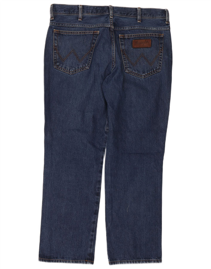 Męskie jeansy Wrangler Texas Straight W38 L30 Niebieskie bawełniane