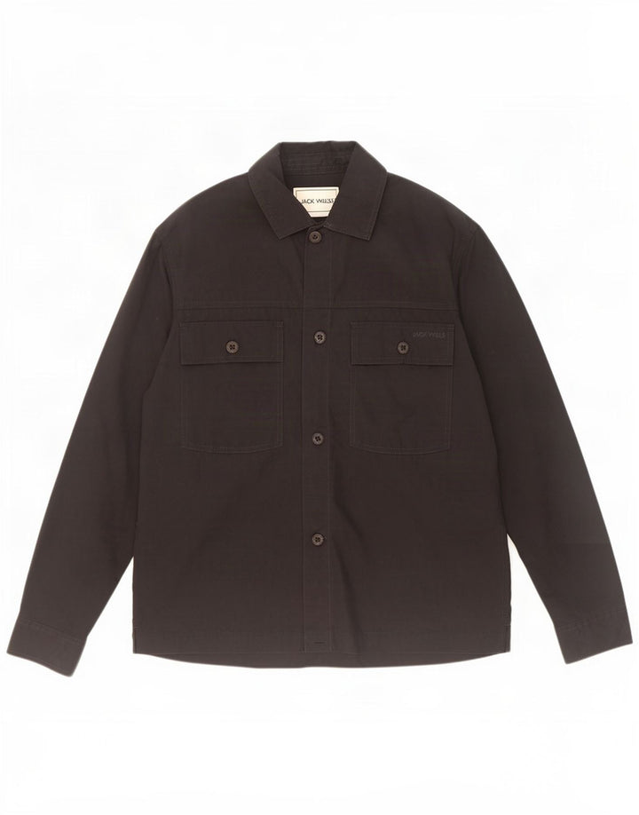 Męska koszula wierzchnia Jack Wills, mała, czarna, bawełniana