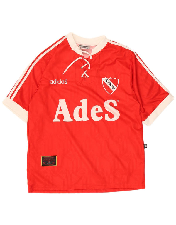 Adidas Męskie 1995-1997 Independentente Home Shirt Średni Czerwony Poliester Sport