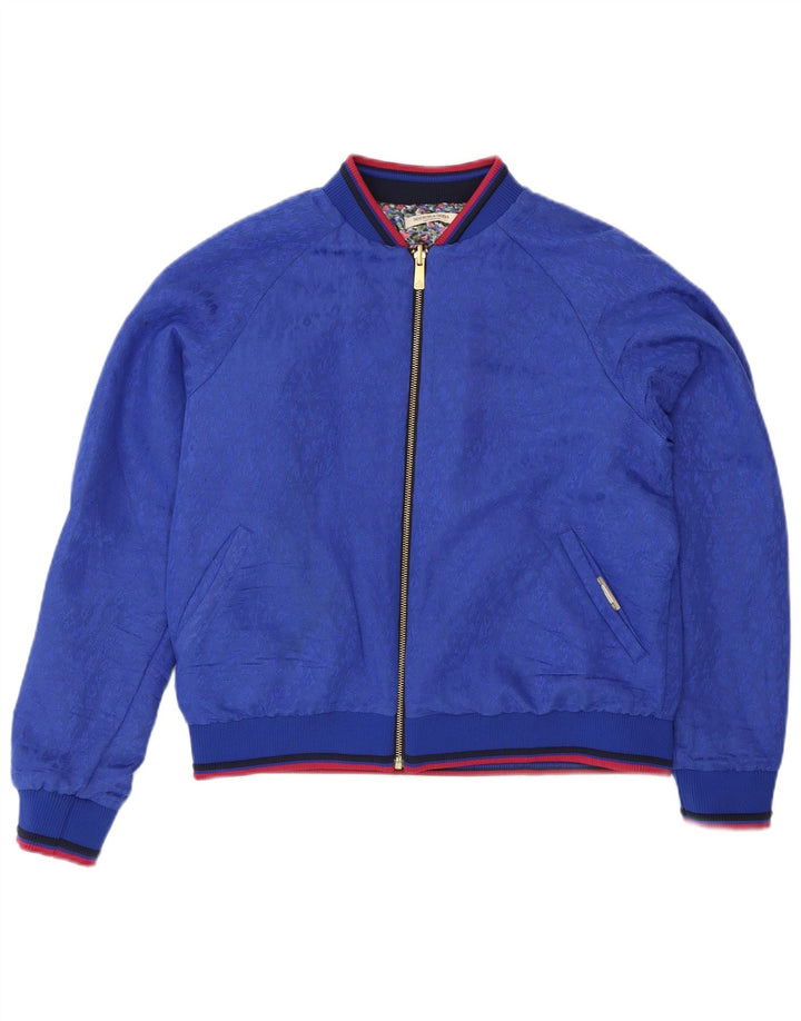 Damska dwustronna kurtka Scotch & Soda UK 14 Średni niebieski w kwiaty