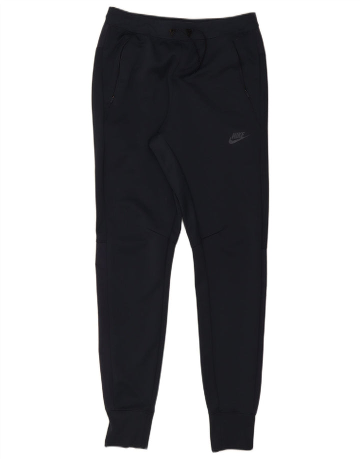Męskie spodnie dresowe NIKE Joggery, małe, granatowe, poliestrowe