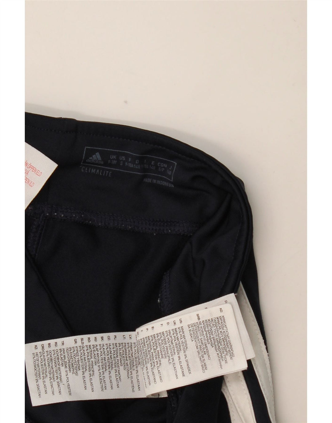 Legginsy ADIDAS Climalite dziewczęce 9-10 lat, granatowe, poliestrowe