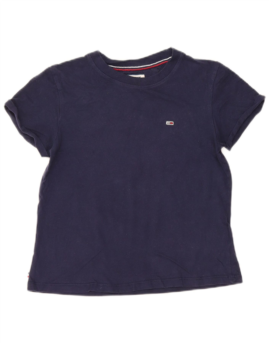 Damska koszulka oversize TOMMY HILFIGER Top UK 2 2XS Granatowa, bawełniana