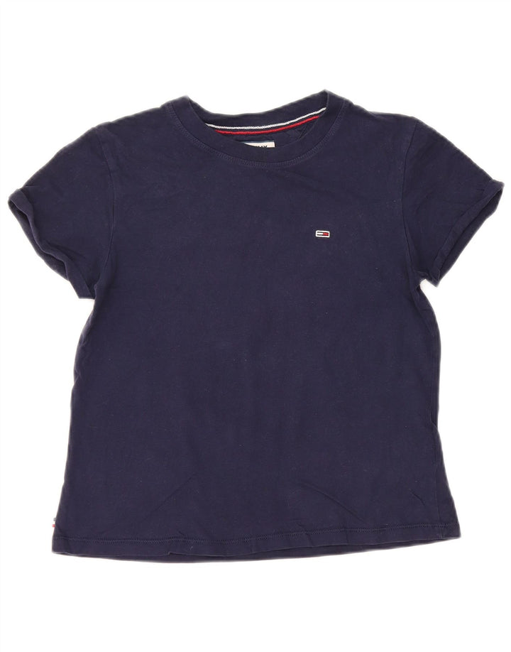 Damska koszulka oversize TOMMY HILFIGER Top UK 2 2XS Granatowa, bawełniana