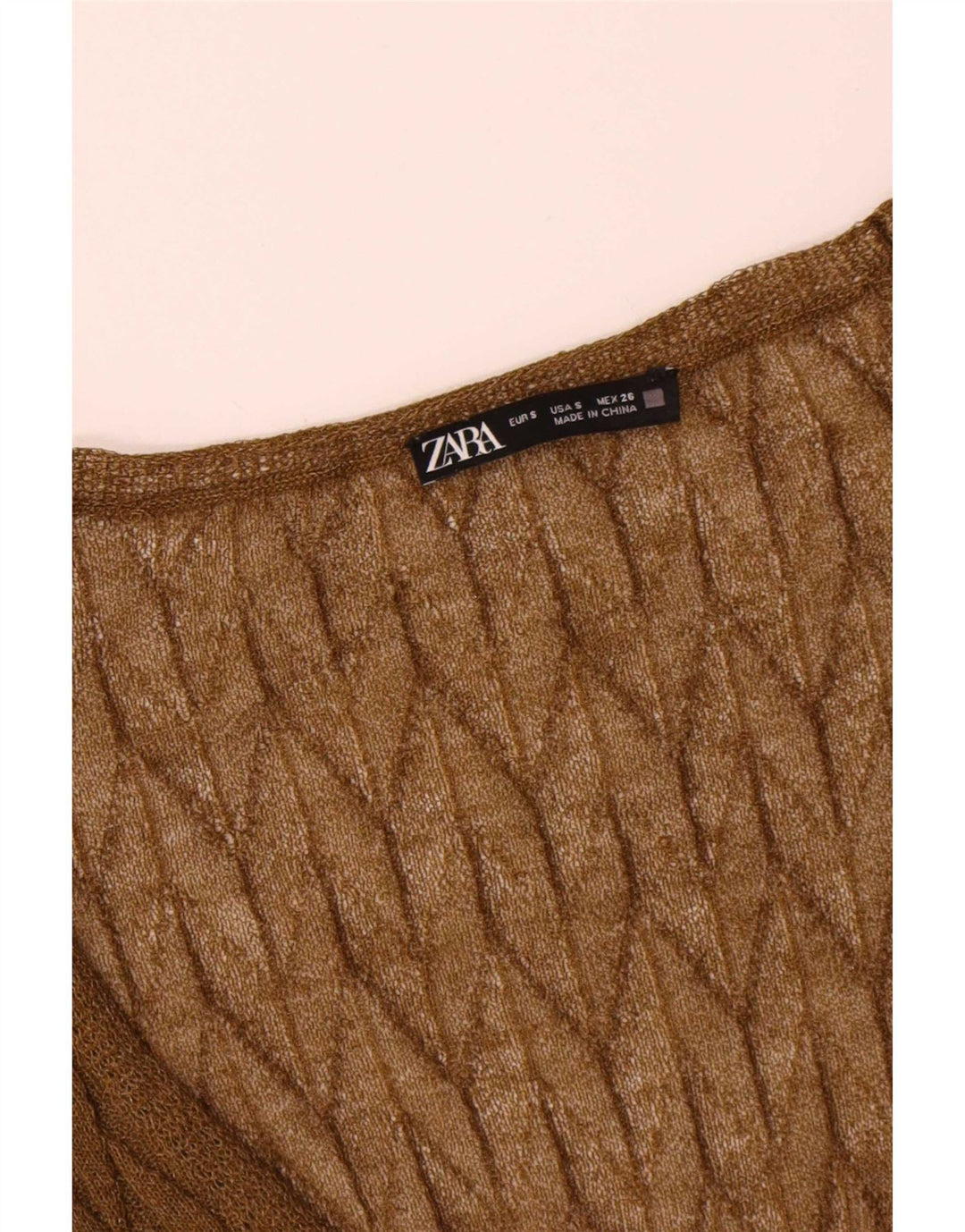 Damski kardigan o kroju oversize Zara Top UK 10 Small Khaki