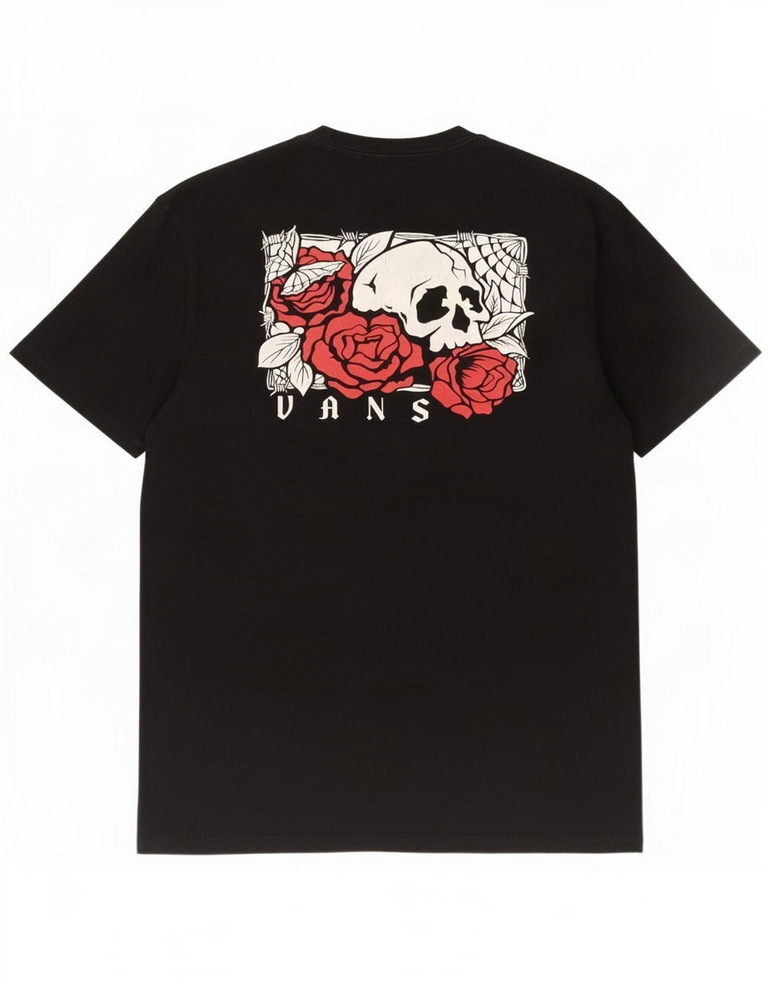 Męski T-shirt z grafiką Vans, duży, czarny, bawełniany