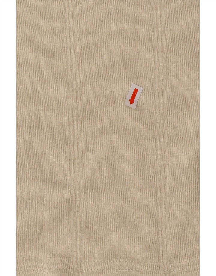 T-shirt męski ADIDAS Top UK 40/42 Średni beżowy bawełniany