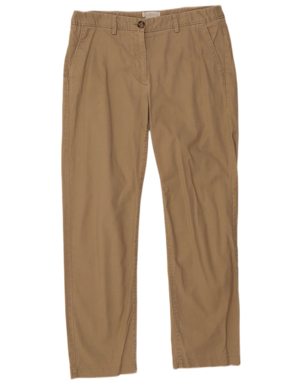Spodnie damskie Hobbs Straight Chino UK 12 Medium W32 L28 Beżowa bawełna