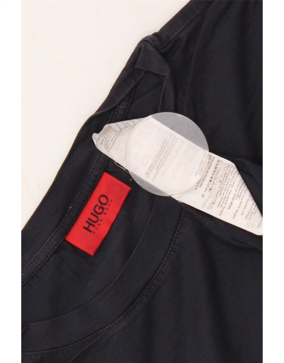 T-shirt męski Hugo Boss, średni, granatowy, bawełniany