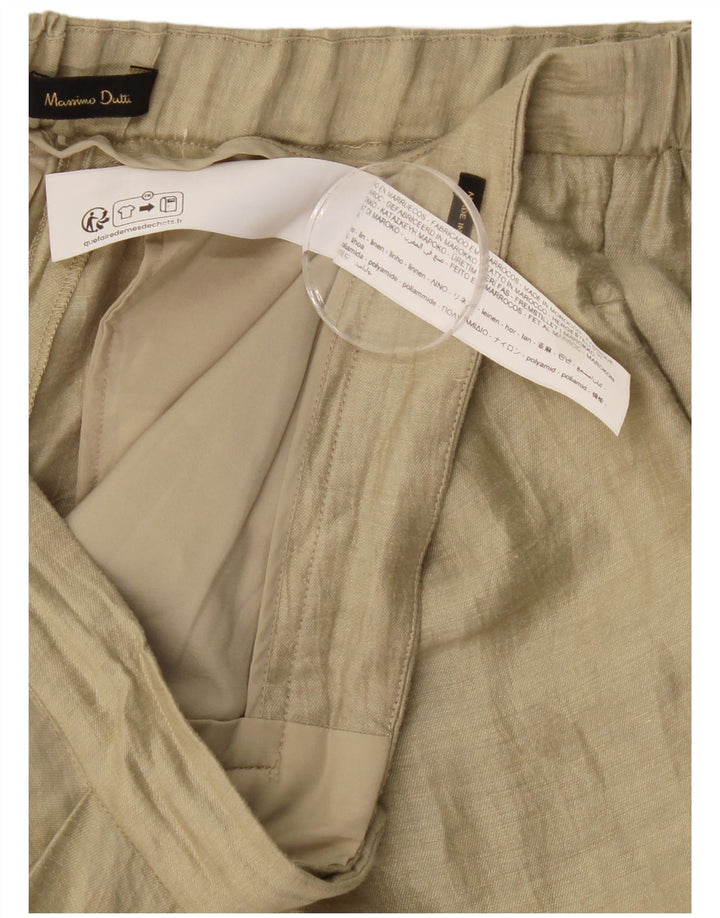 Spodnie damskie Massimo Dutti Straight Chino EU 40 Medium W30 L28 Beżowe