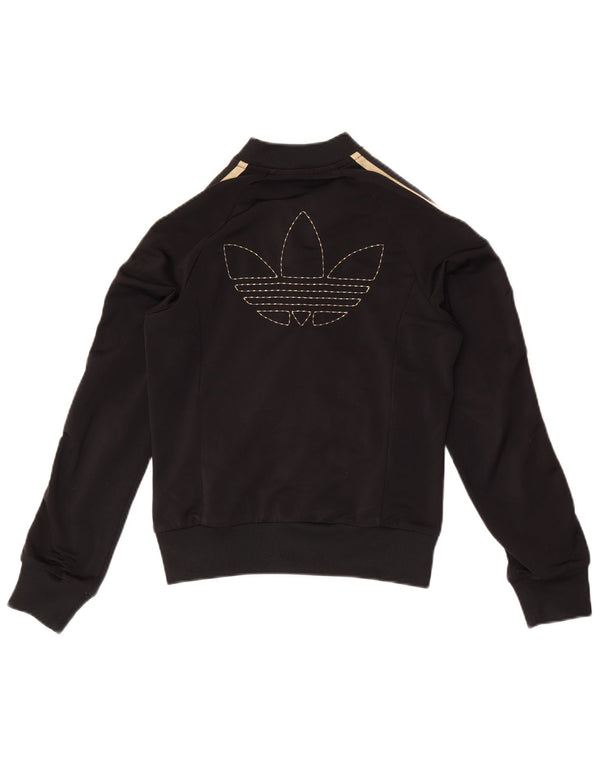 Damska kurtka dresowa Adidas Graphic EU 34 XS Czarny poliester