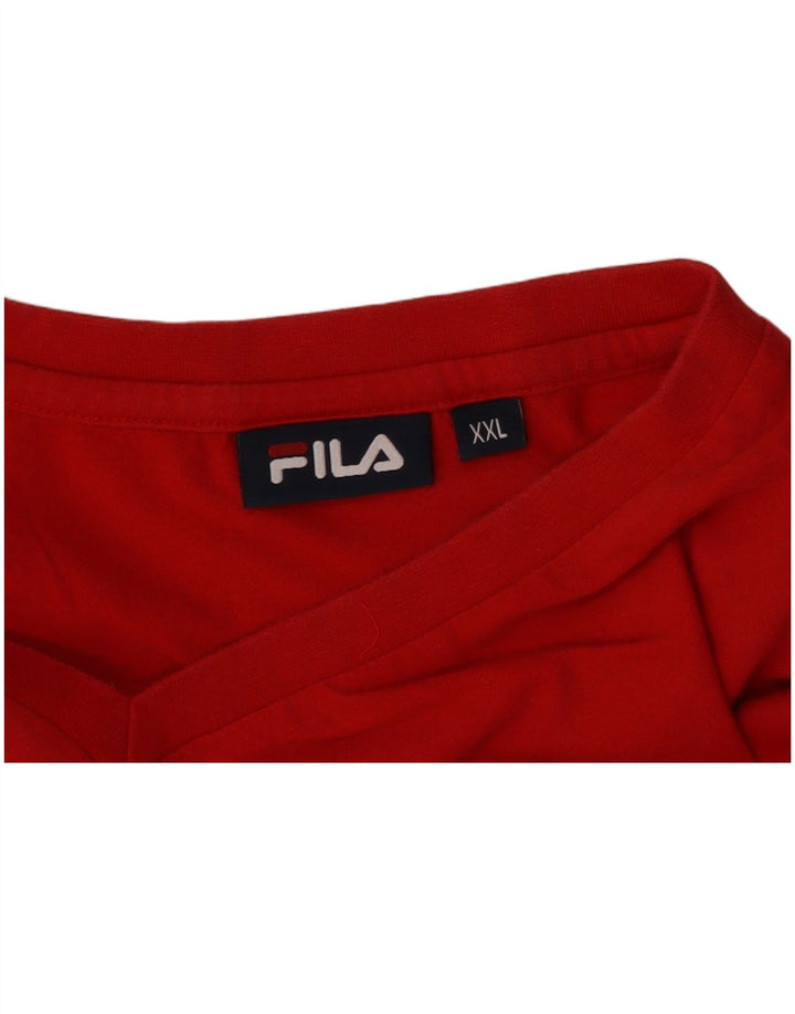 Koszulka męska Fila Top 2XL czerwona