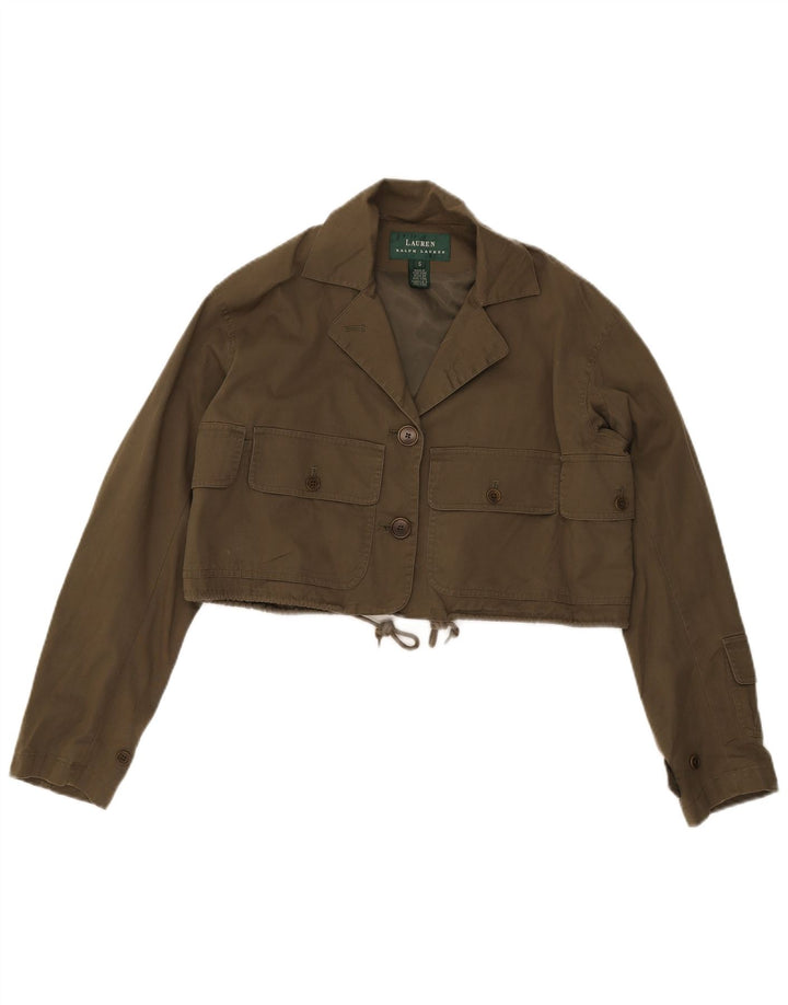 Damska kurtka Crop Utility Ralph Lauren UK 10, mała, bawełniana khaki