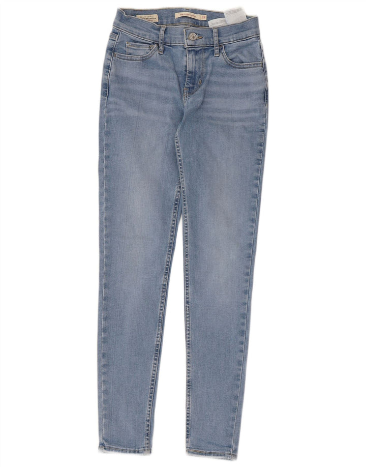 Damskie jeansy Levi's 710 Super Skinny W25 L28 Niebieska bawełna