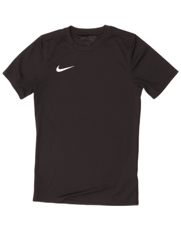 Męski T-shirt Nike Dri Fit Slim Top, mały, czarny poliester
