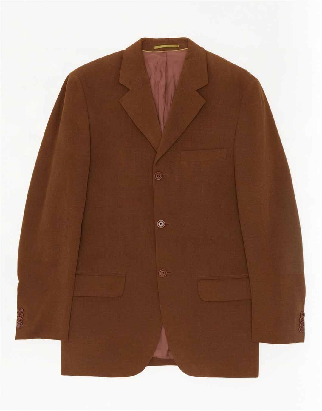 Męska marynarka zapinana na 3 guziki Massimo Dutti EU 46, mała, brązowa, bawełniana
