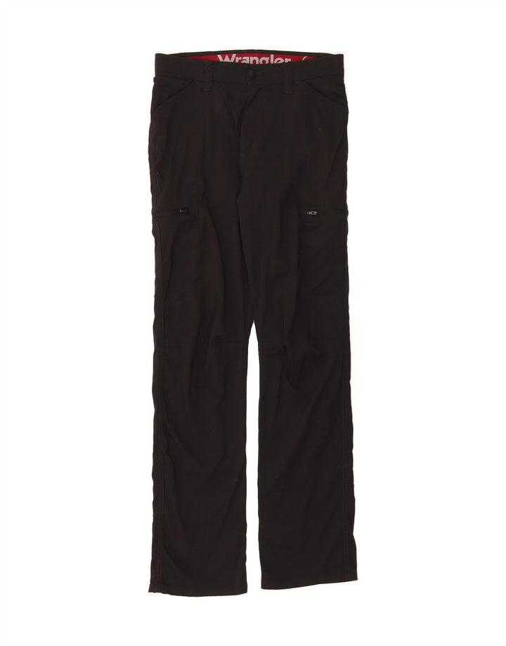 WRANGLER Mens Straight Cargo Trousers W30 L32 Black Nylon Vintage Wrangler and Second-Hand Wrangler from Messina Hembry 