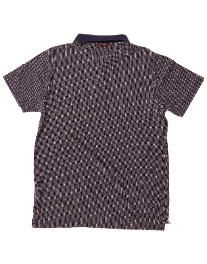 Męska koszulka polo TOMMY HILFIGER XL, bawełniana w granatowe cętki