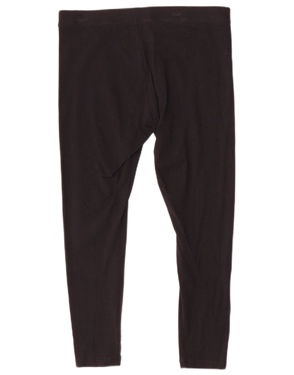 Legginsy damskie Marks & Spencer UK 14, duże, czarne, bawełniane