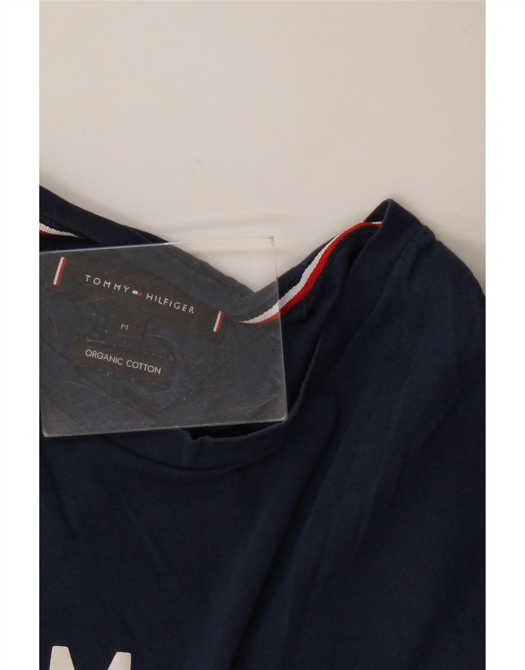 Damska koszulka graficzna Tommy Hilfiger Top UK 14, średnia, granatowa bawełna