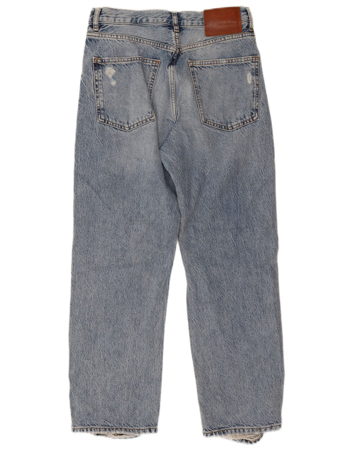 Damskie jeansy Zara w trudnej sytuacji, EU 38, małe, W28 L27, niebieskie