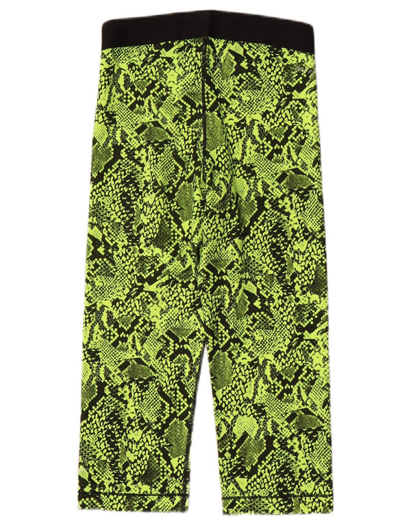 Damskie legginsy Nike Dri Fit Graphic Capri UK 10 Mały zielony nadruk zwierzęcy