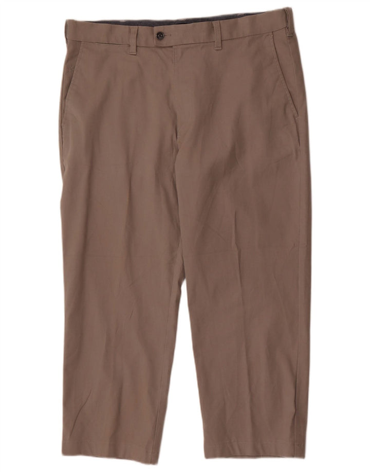 Niebieskie spodnie męskie Marks & Spencer W38 L25, szare, bawełniane