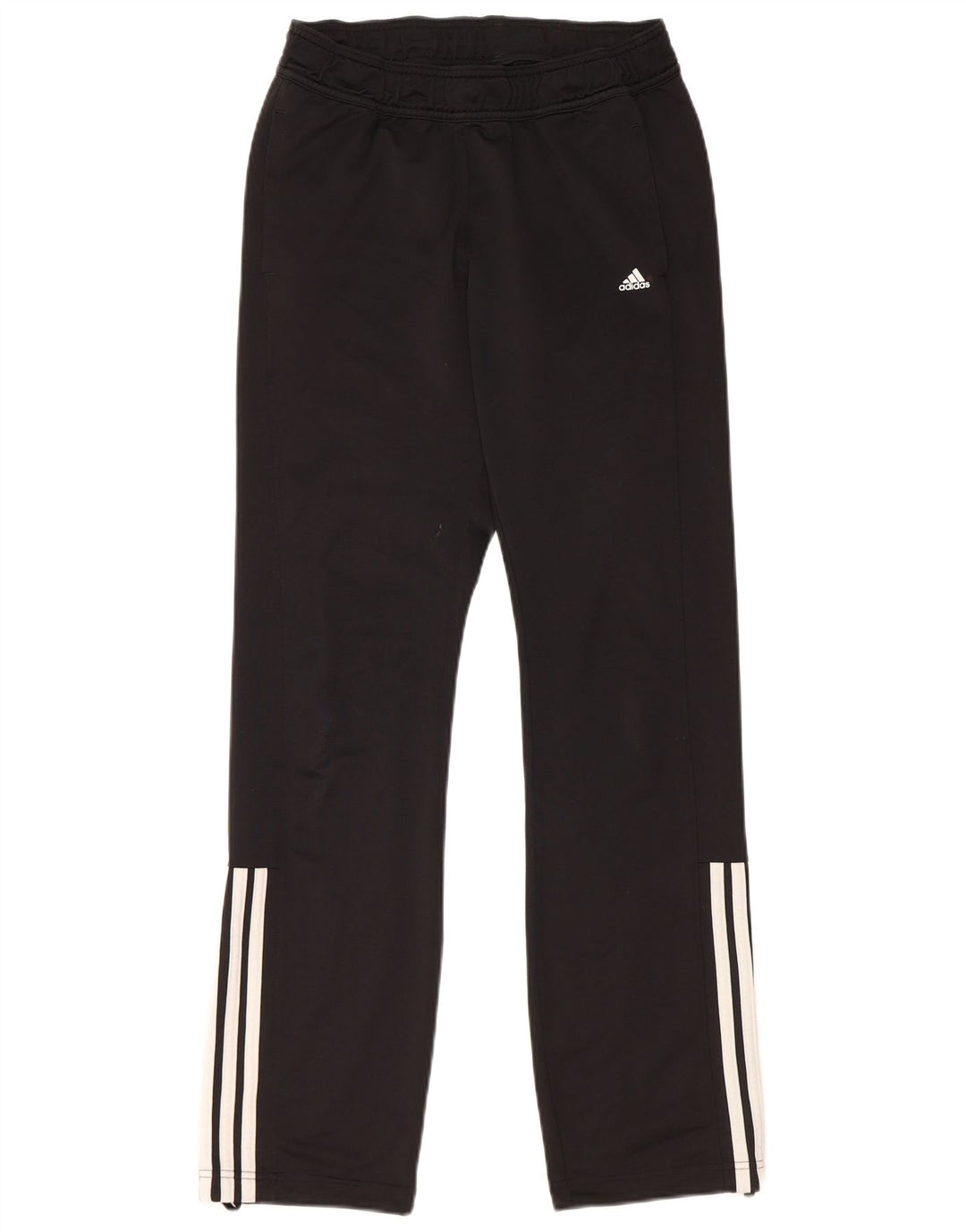 Damskie spodnie dresowe Adidas UK 8/10, małe, czarne, poliestrowe