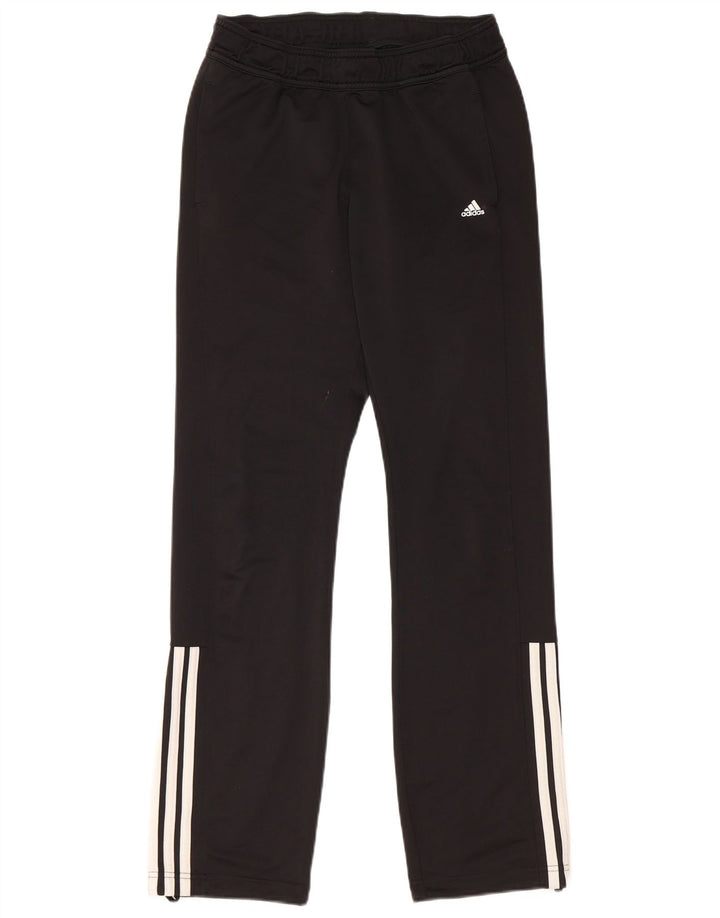 Damskie spodnie dresowe Adidas UK 8/10, małe, czarne, poliestrowe